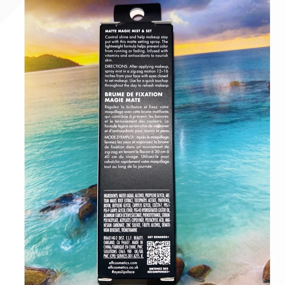 e.l.f. Matte Magic Mist & Set Makeup Setting Spray Clear Finish 2 fl oz 60ml‎